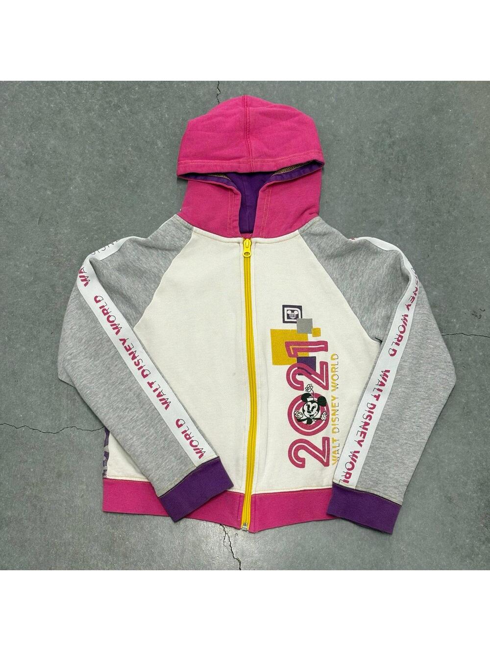 World Disney Park 2021 Girls Full Zip Hoodie